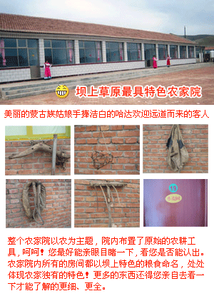 壩上草原農家院特色